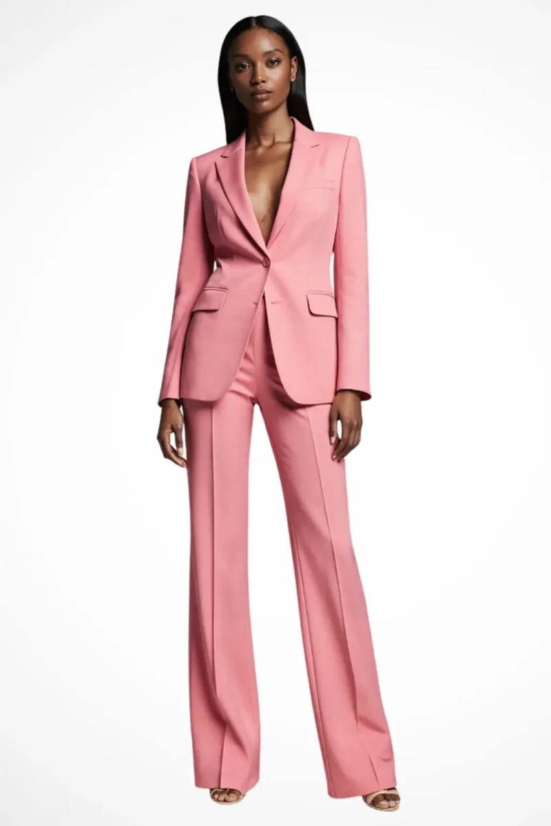 Liora Jakkesæt Dame 2-Delt – Blazer og Wide Leg Stretchbukser - Billede 8