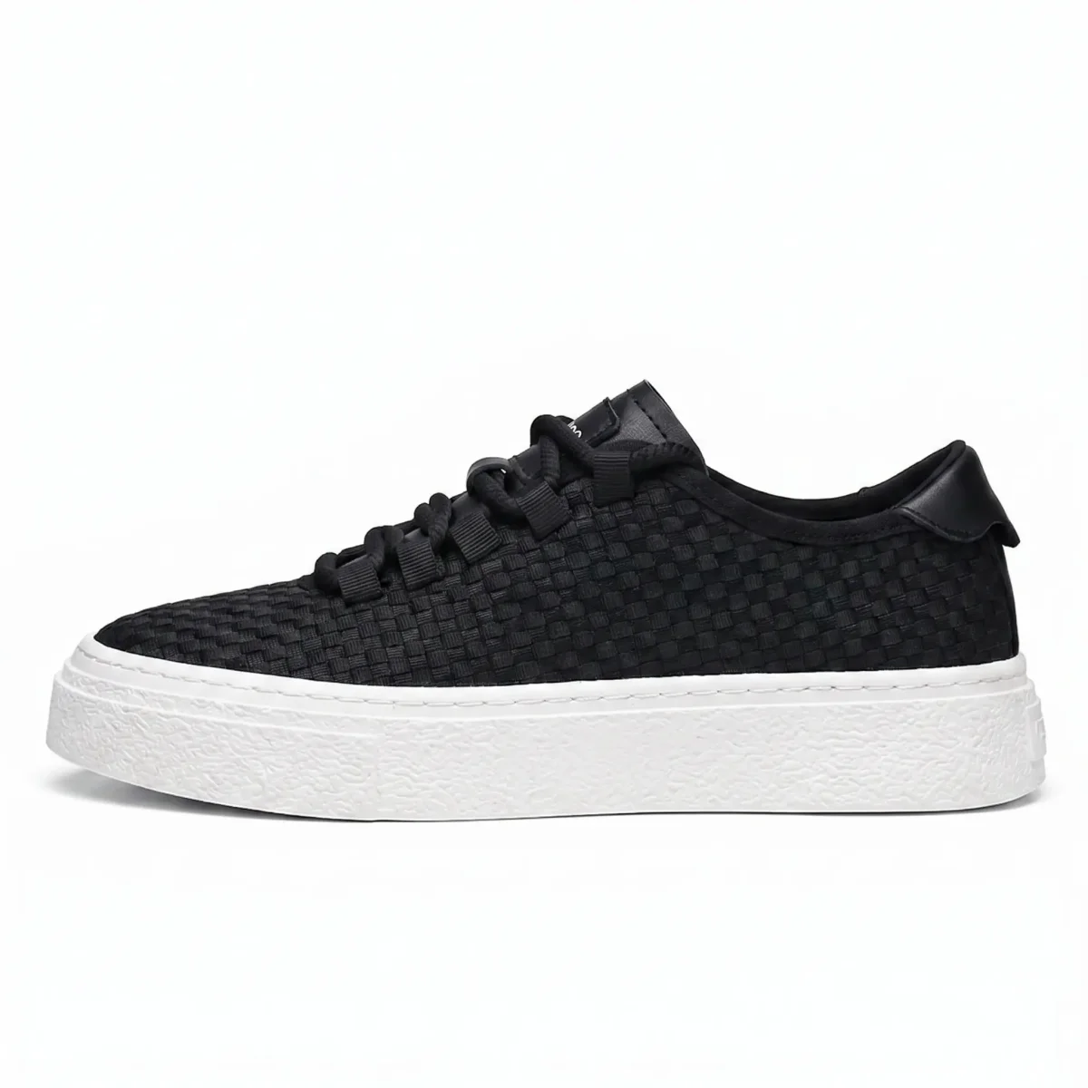 Sneakers herre sort mesh PU antislip støddæmpning regular fit hverdag - Billede 2